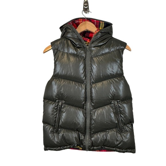 Izzuextreme Hooded Down Puffer Vest Size Medium Army Green Extreme Cold‎ Weather - Picture 1 of 9